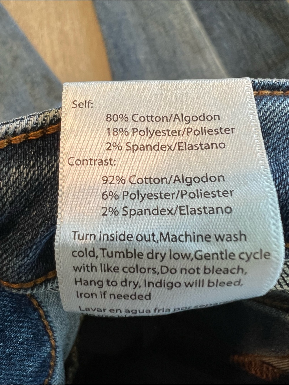 Risen Jeans High-Rise Two-Tone Blue Women's denim Jeans size 9/29 - Picture 9 of 13
